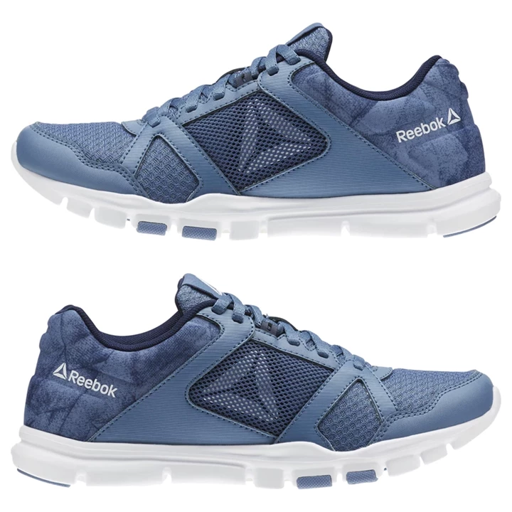 Zapatillas Deportivos Reebok Yourflex Trainette 10 MT Mujer Azules Azul Marino Blancas | 492503PGE