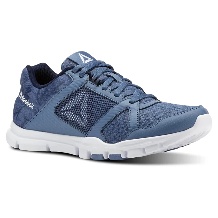 Zapatillas Deportivos Reebok Yourflex Trainette 10 MT Mujer Azules Azul Marino Blancas | 492503PGE