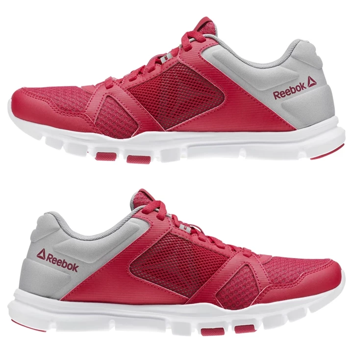 Zapatillas Deportivos Reebok Yourflex Trainette 10 MT Mujer Rosas Gris Blancas | 871405BLR