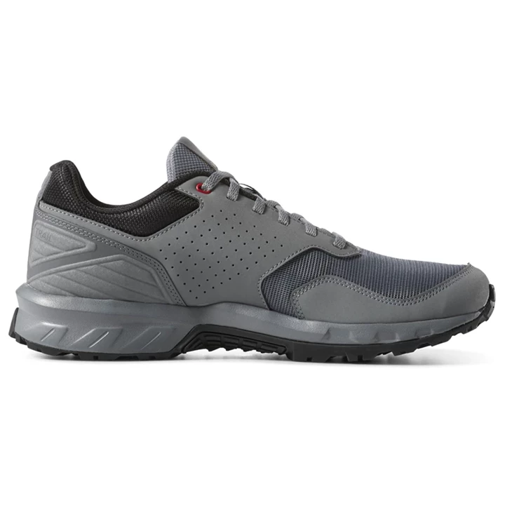 Zapatillas Para Caminar Reebok Ridgerider Trail 4 Hombre Gris Negras Rojas | 094583HKO