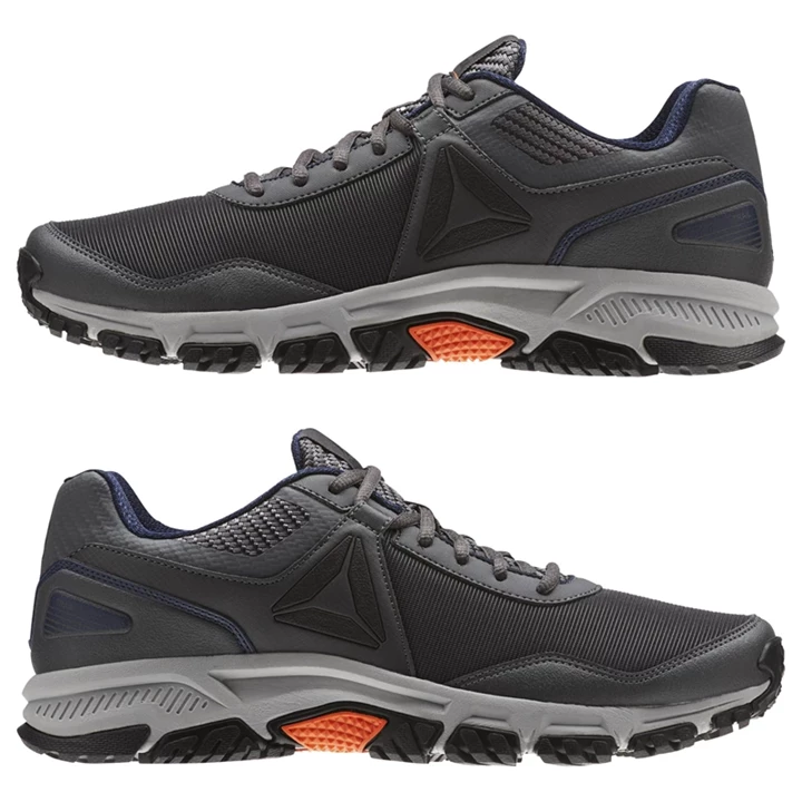 Zapatillas Para Caminar Reebok Ridgerider Trail 3.0. Hombre Gris Azul Marino Naranjas | 107234JLG