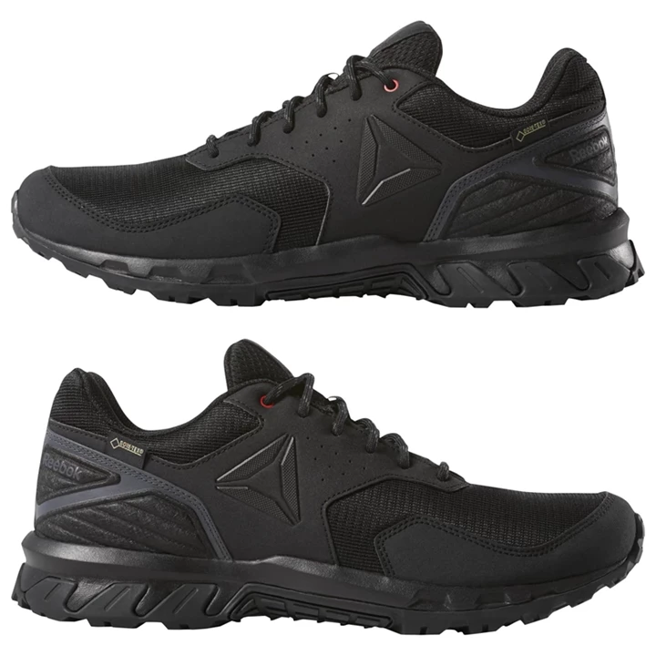 Zapatillas Para Caminar Reebok Ridgerider Trail 4 GTX Hombre Negras Gris Rojas | 402786KEI