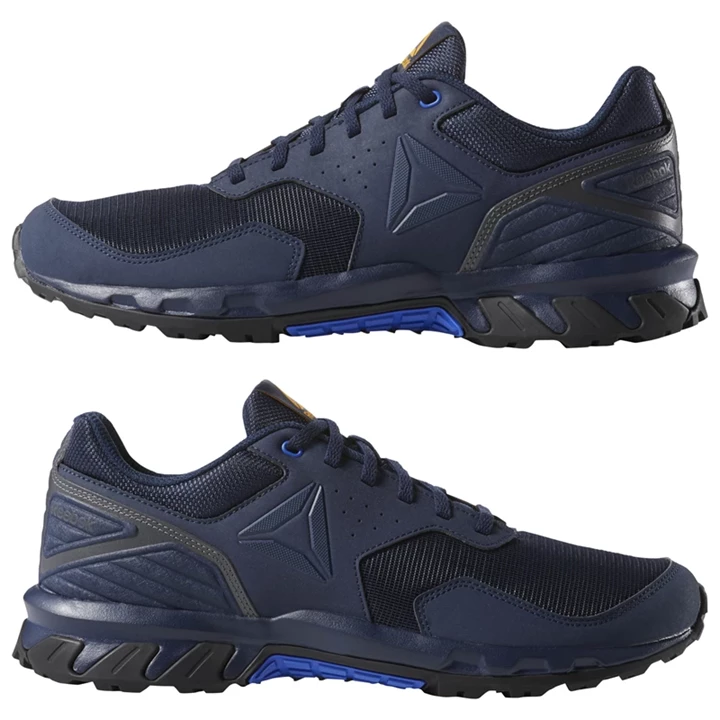 Zapatillas Para Caminar Reebok Ridgerider Trail 4 Hombre Azul Marino Gris Doradas | 623804TVE