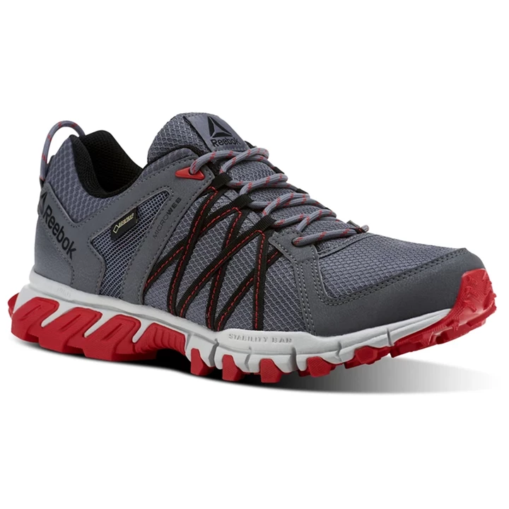 Zapatillas Para Caminar Reebok Trailgrip RS 5.0 GTX Hombre Gris Rojas Negras | 569407HLG