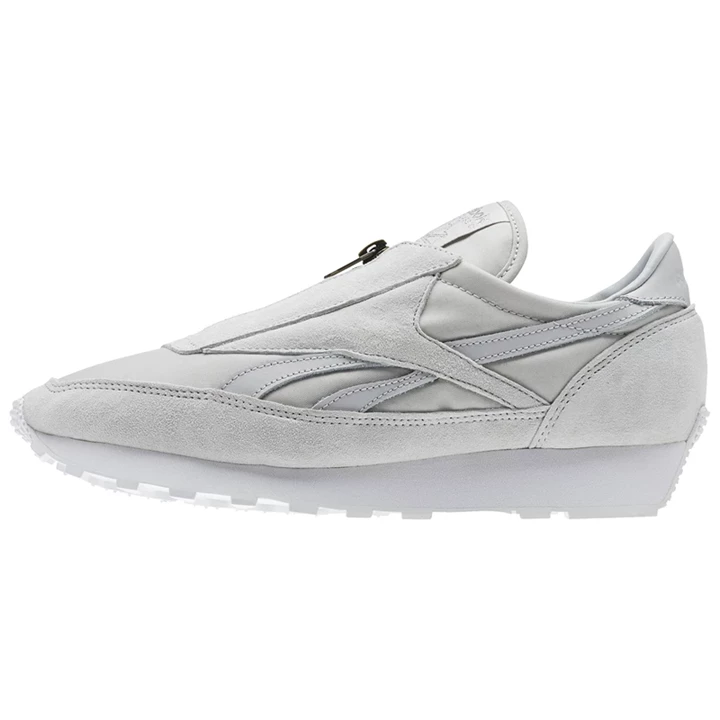 Zapatillas Reebok Aztec Zip Mujer Gris Plateadas Metal Blancas | 510937XCG