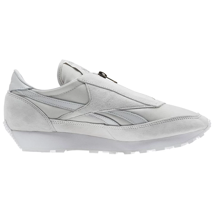 Zapatillas Reebok Aztec Zip Mujer Gris Plateadas Metal Blancas | 510937XCG