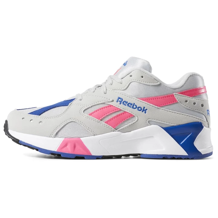 Zapatillas Reebok Aztrek Mujer Gris Rosas Azul Real Blancas | 810547BYF