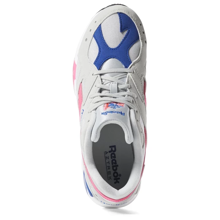 Zapatillas Reebok Aztrek Mujer Gris Rosas Azul Real Blancas | 810547BYF