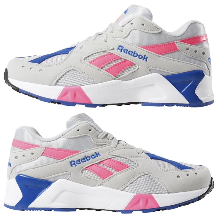 Zapatillas Reebok Aztrek Mujer Gris Rosas Azul Real Blancas | 810547BYF