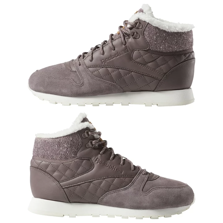 Zapatillas Reebok Cl Lthr Arctic Boot Mujer Gris Marrones | 327960HXD