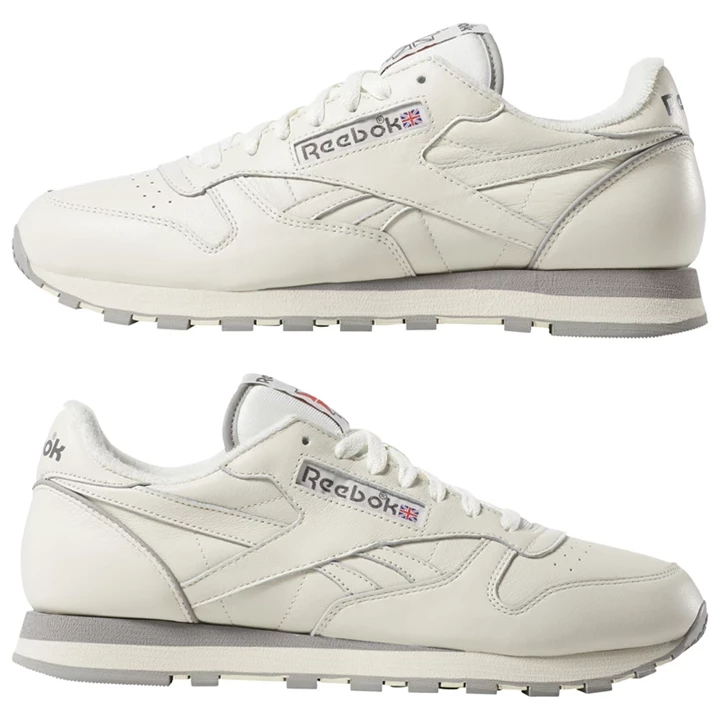 Zapatillas Reebok Classic Leather 1983 TV Hombre Blancas Gris Oscuro | 415290PGW