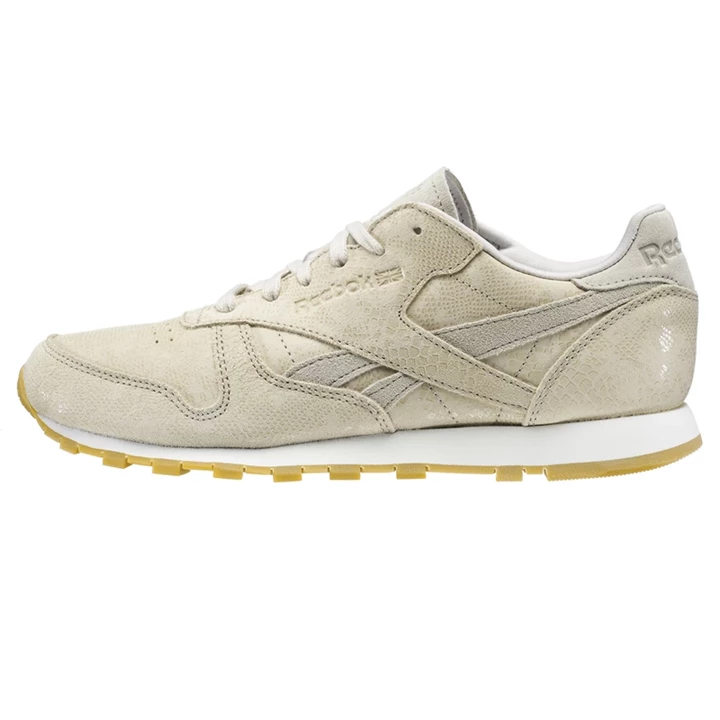 Zapatillas Reebok Classic Leather Clean Exotics Mujer Gris | 165034DGF