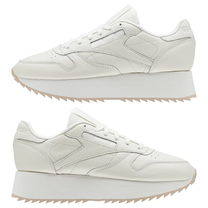 Zapatillas Reebok Classic Leather Double Mujer Beige | 734159ATC