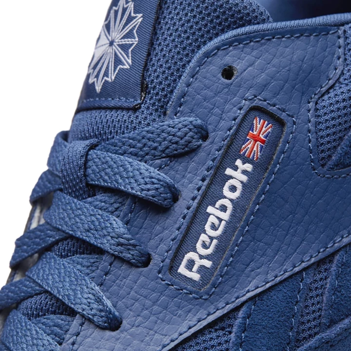 Zapatillas Reebok Classic Leather ESTL Niños Azules Blancas | 241370GCW