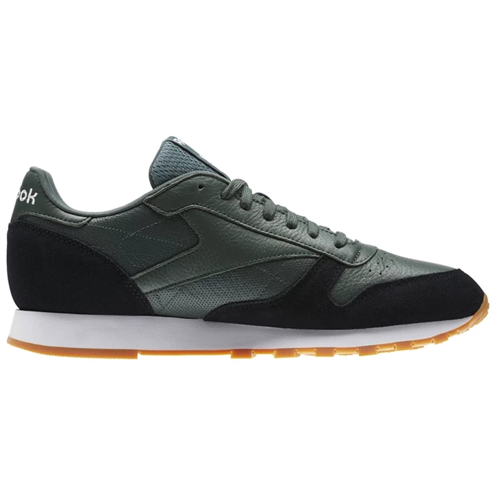 Zapatillas Reebok Classic Leather GI Hombre Verde Negras Blancas | 940281WMI