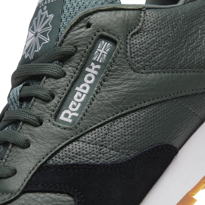 Zapatillas Reebok Classic Leather GI Hombre Verde Negras Blancas | 940281WMI