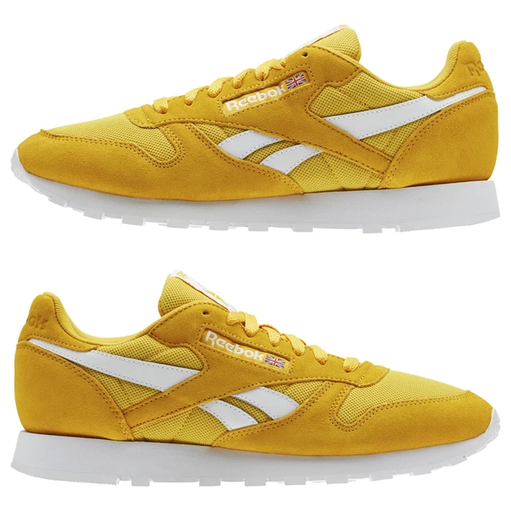 Zapatillas Reebok Classic Leather Hombre Doradas Blancas | 069481ONJ