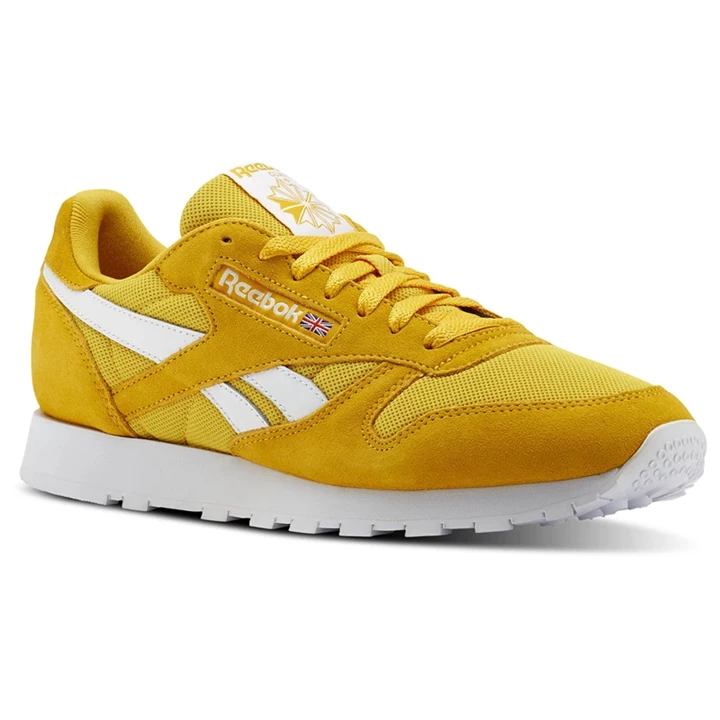 Zapatillas Reebok Classic Leather Hombre Doradas Blancas | 069481ONJ