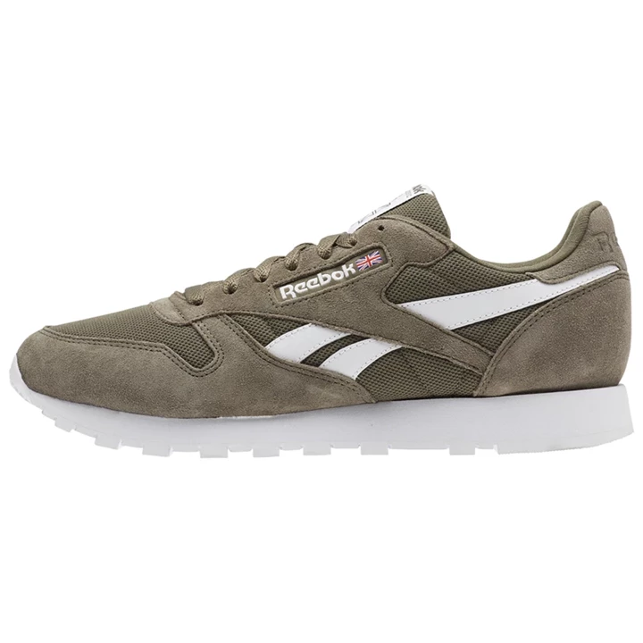 Zapatillas Reebok Classic Leather Hombre Gris Blancas | 125974NQY