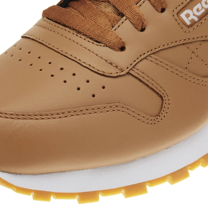 Zapatillas Reebok Classic Leather Hombre Marrones Blancas | 204571DAJ