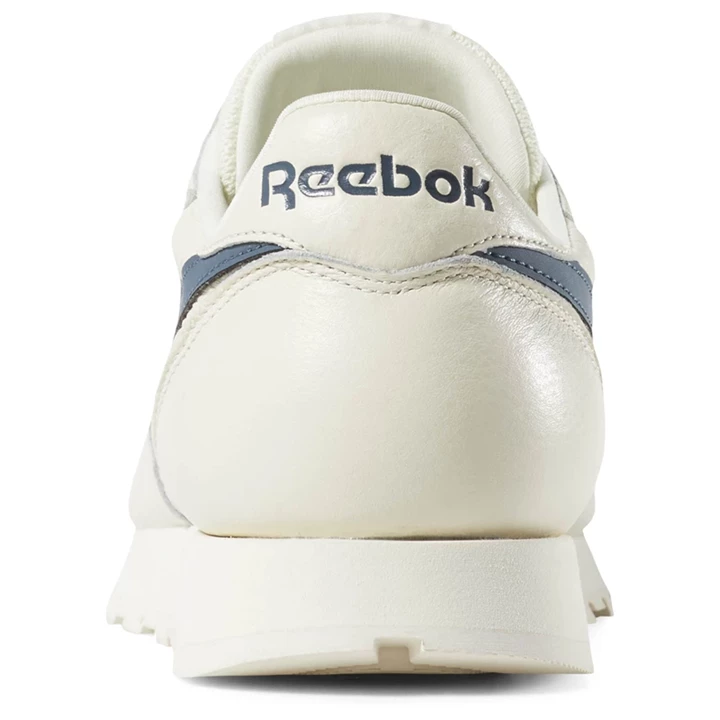 Zapatillas Reebok Classic Leather Hombre Blancas Azules | 391827GBD