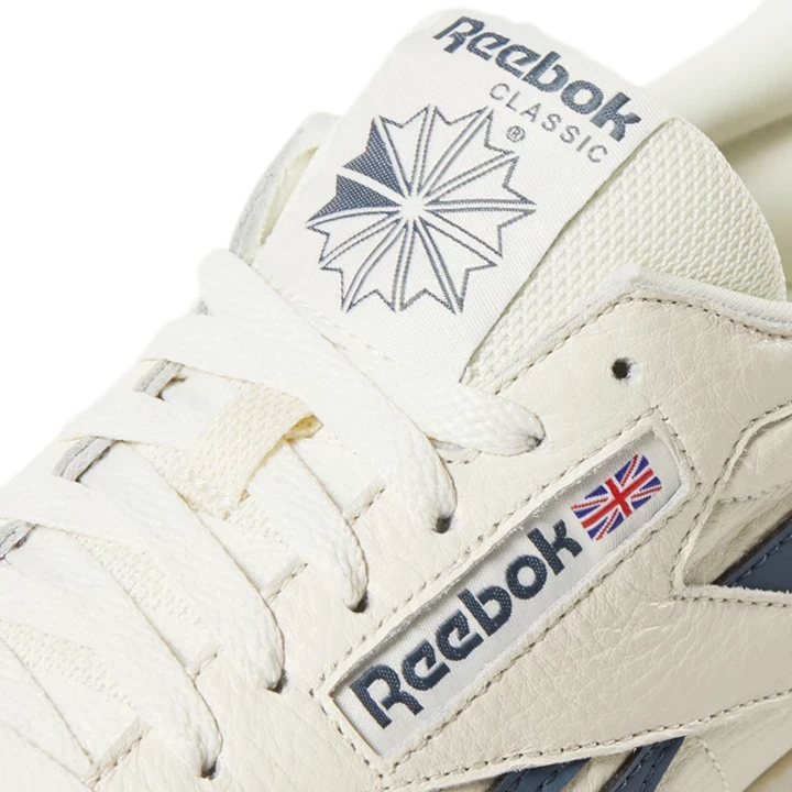 Zapatillas Reebok Classic Leather Hombre Blancas Azules | 391827GBD