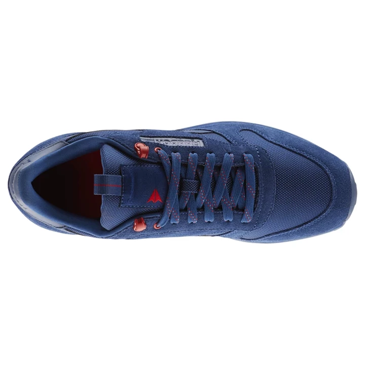 Zapatillas Reebok Classic Leather Hombre Azules Rojas | 458106LUG