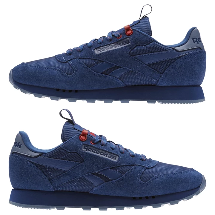 Zapatillas Reebok Classic Leather Hombre Azules Rojas | 458106LUG