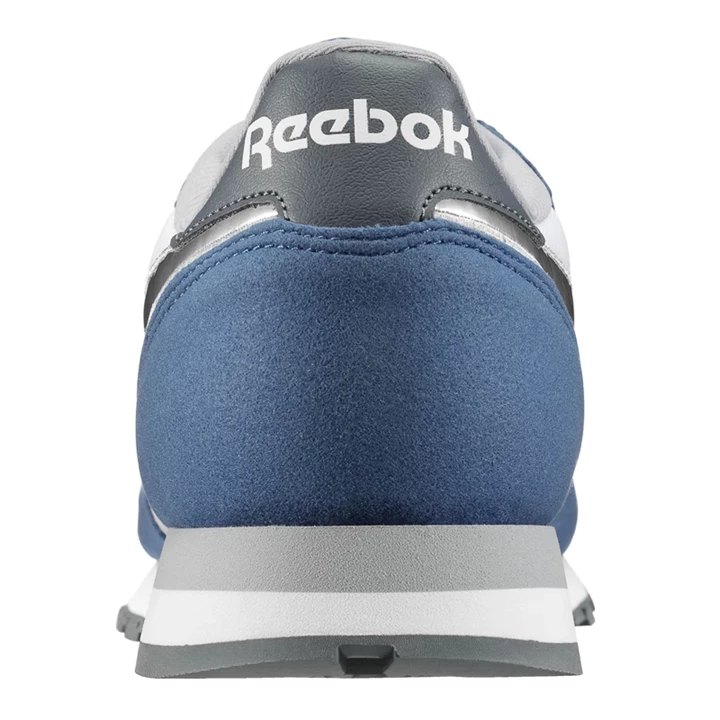 Zapatillas Reebok Classic Leather Hombre Azules Blancas Gris Gris Oscuro Plateadas | 580129UMF