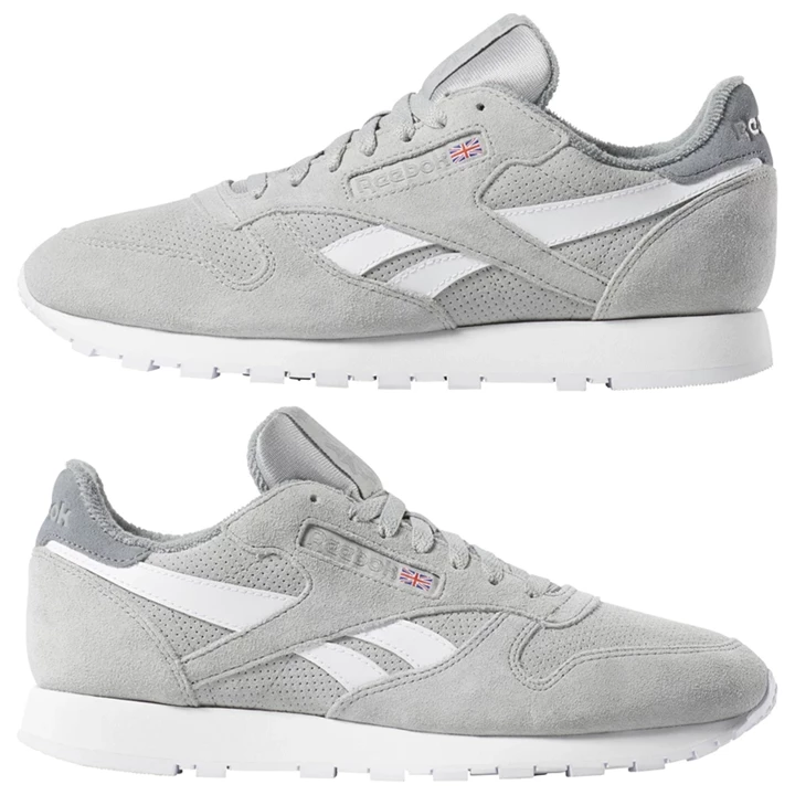 Zapatillas Reebok Classic Leather Hombre Gris | 639850MDW