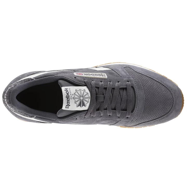 Zapatillas Reebok Classic Leather Hombre Gris | 640371YXD