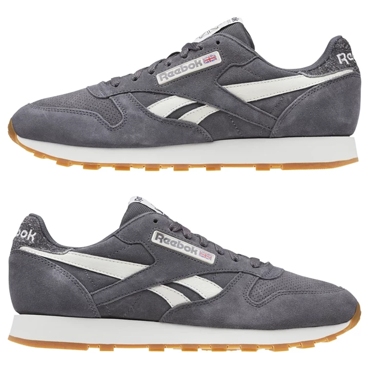 Zapatillas Reebok Classic Leather Hombre Gris | 640371YXD