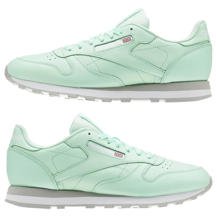 Zapatillas Reebok Classic Leather Hombre Verde Blancas Gris | 865734HXM