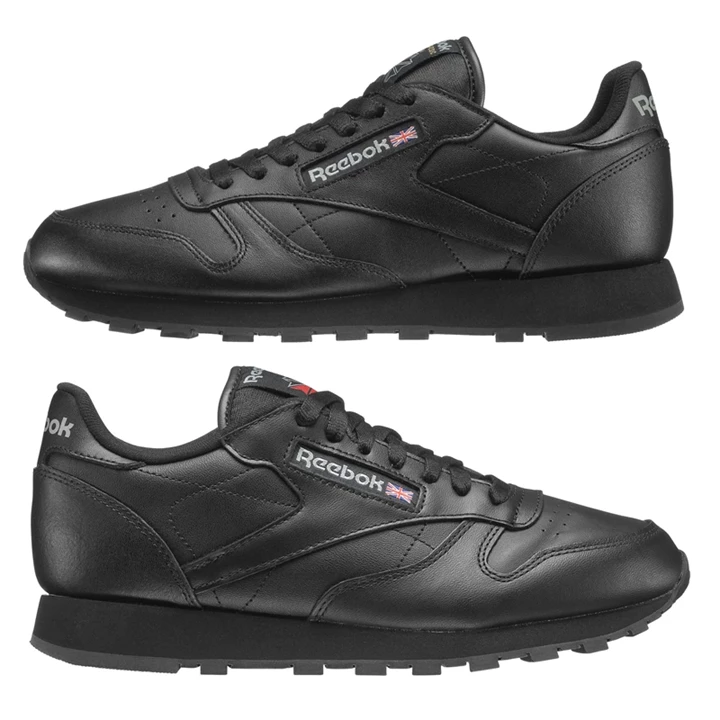 Zapatillas Reebok Classic Leather Hombre Negras | 870416XYQ