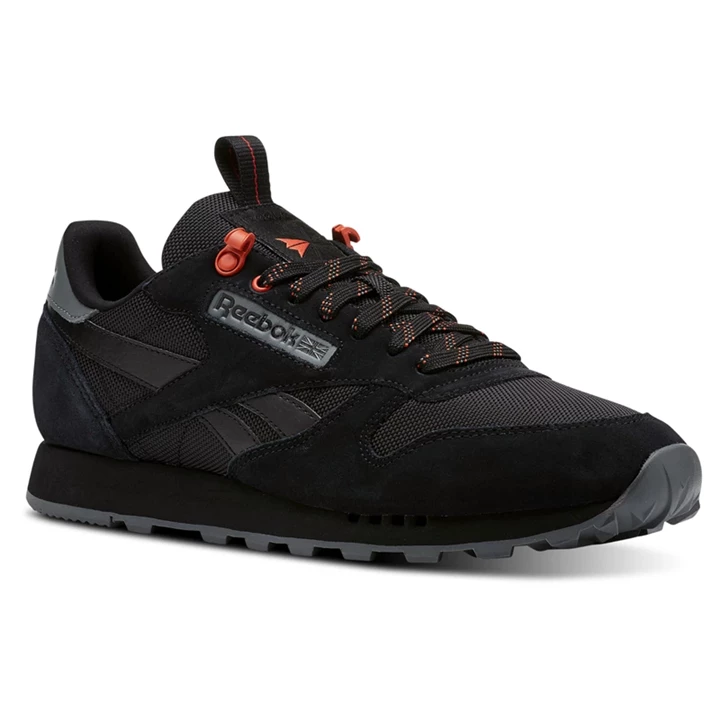 Zapatillas Reebok Classic Leather Hombre Negras | 897531NTW