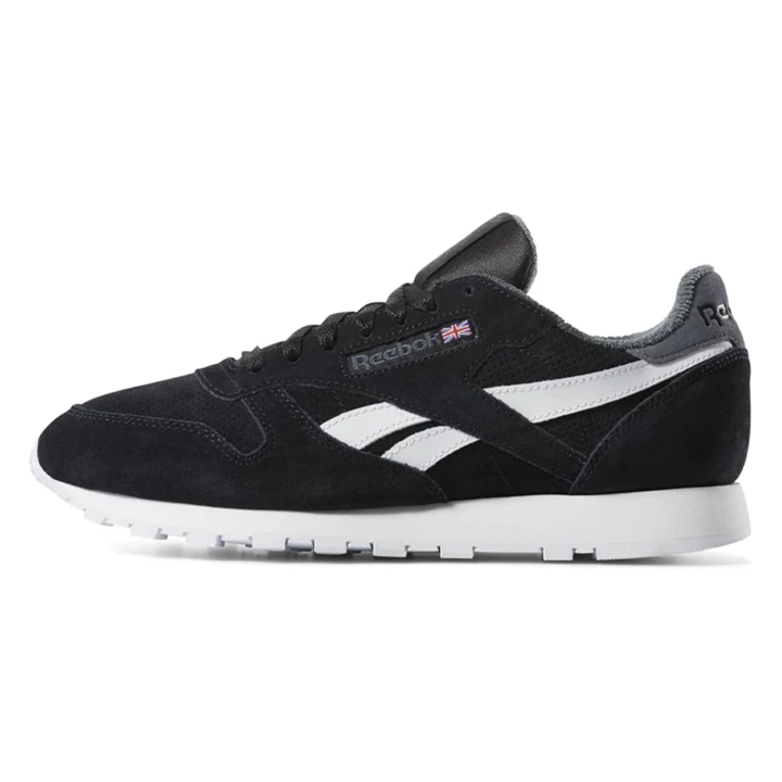 Zapatillas Reebok Classic Leather Hombre Negras Gris | 964208VJR