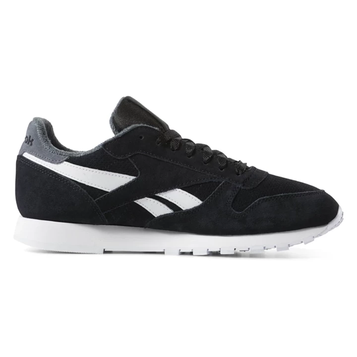 Zapatillas Reebok Classic Leather Hombre Negras Gris | 964208VJR