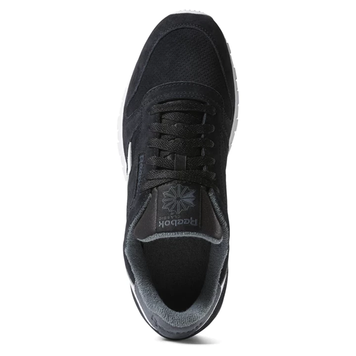 Zapatillas Reebok Classic Leather Hombre Negras Gris | 964208VJR