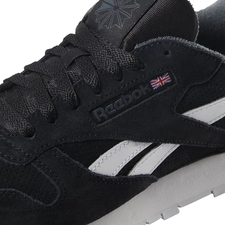 Zapatillas Reebok Classic Leather Hombre Negras Gris | 964208VJR