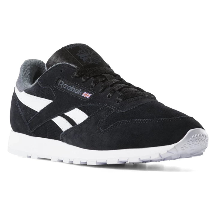 Zapatillas Reebok Classic Leather Hombre Negras Gris | 964208VJR