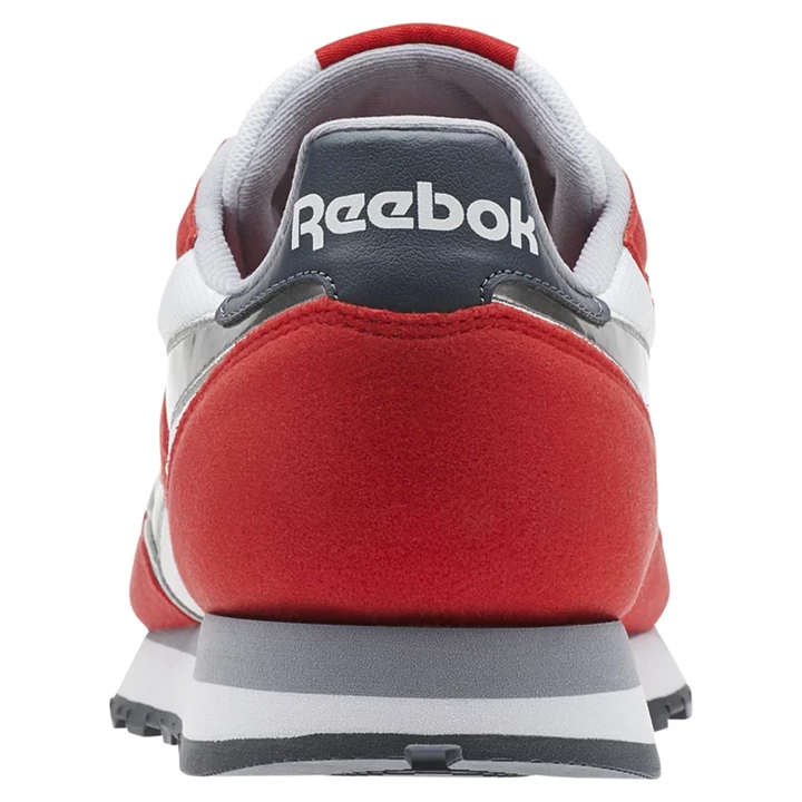 Zapatillas Reebok Classic Leather Hombre Rojas Blancas Gris Plateadas | 980745VWS