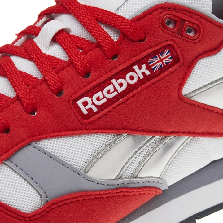 Zapatillas Reebok Classic Leather Hombre Rojas Blancas Gris Plateadas | 980745VWS