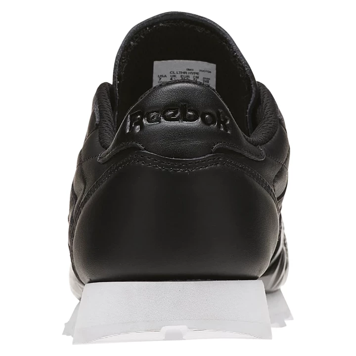 Zapatillas Reebok Classic Leather Hype Mujer Negras Blancas | 823761MPS