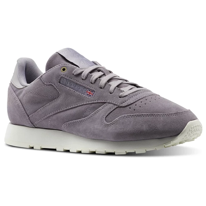 Zapatillas Reebok Classic Leather Montana Cans collaboration Mujer Moradas Blancas | 658120WHD