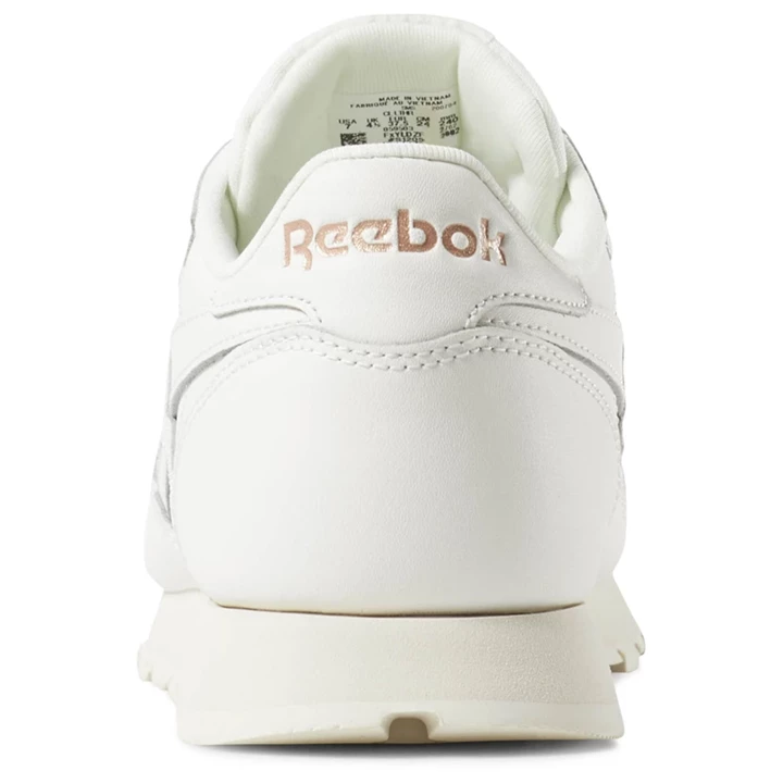 Zapatillas Reebok Classic Leather Mujer Doradas Blancas | 142795JOF