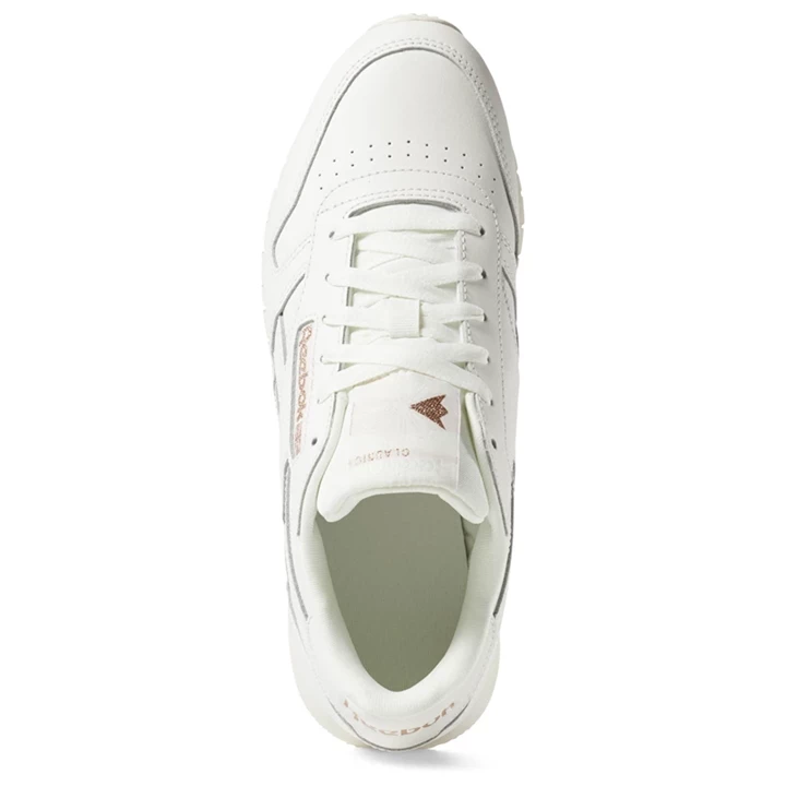 Zapatillas Reebok Classic Leather Mujer Doradas Blancas | 142795JOF