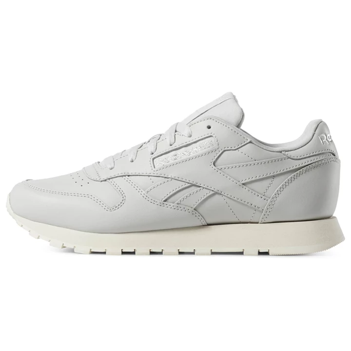 Zapatillas Reebok Classic Leather Mujer Gris Plateadas Blancas | 158329QIF