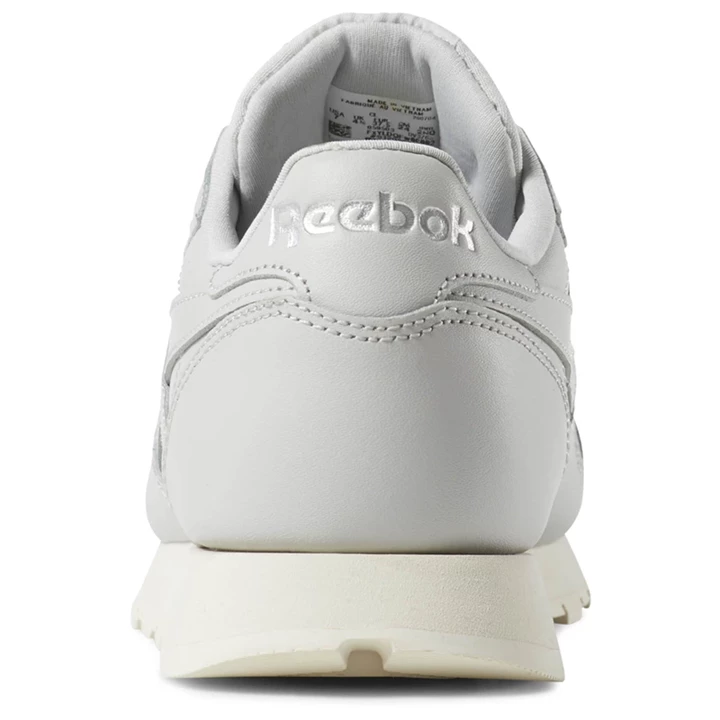 Zapatillas Reebok Classic Leather Mujer Gris Plateadas Blancas | 158329QIF