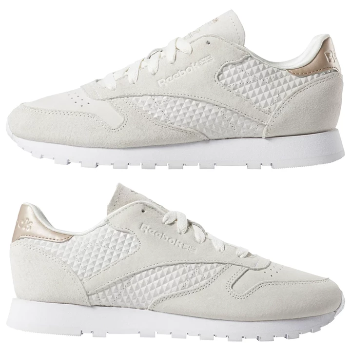 Zapatillas Reebok Classic Leather Mujer Blancas | 315648XAH