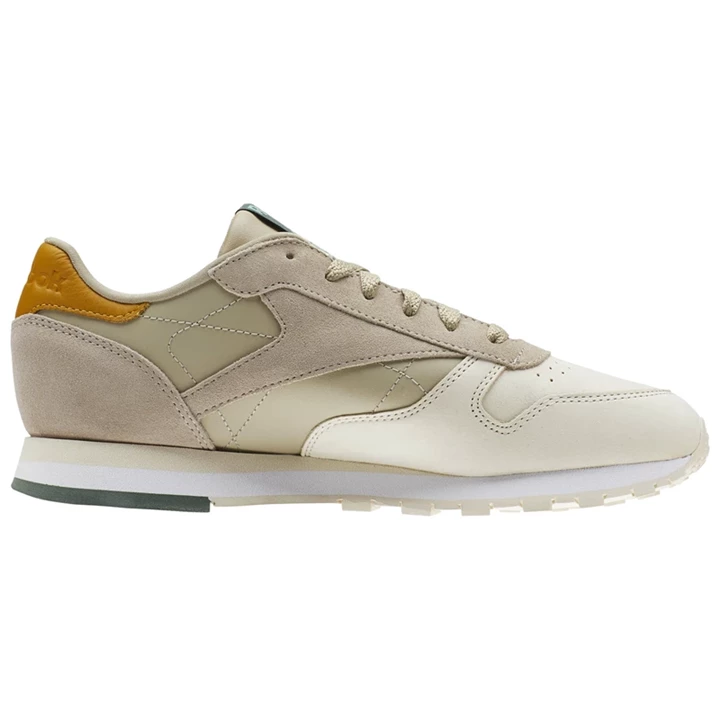 Zapatillas Reebok Classic Leather Mujer Kaki | 385047JFS